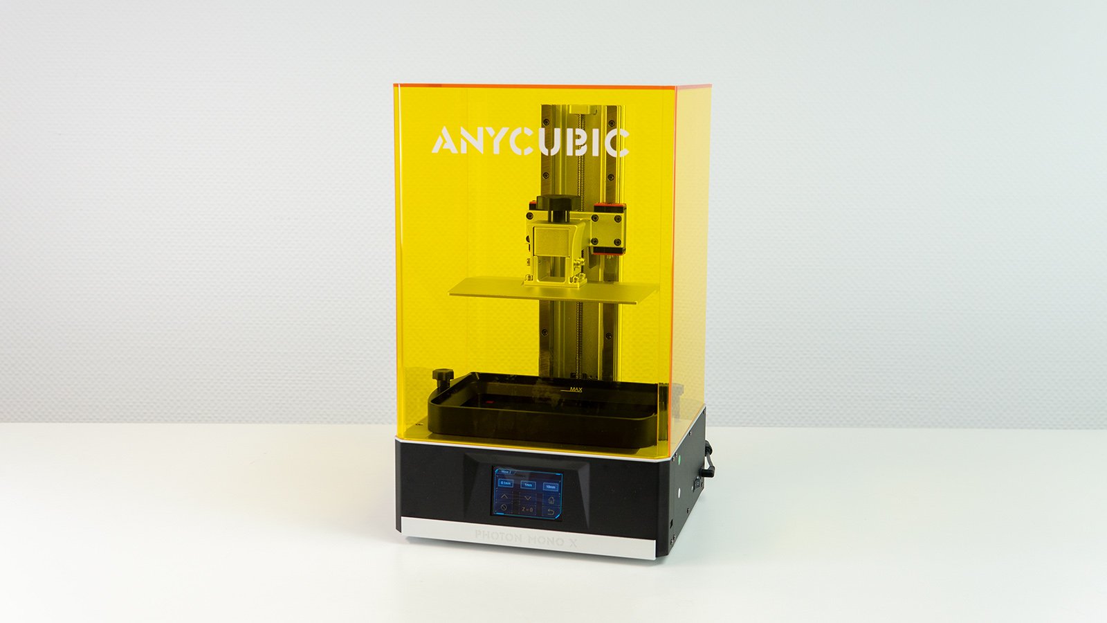 The Anycubic Photon Mono X — the resin printer used throughout this phase of research